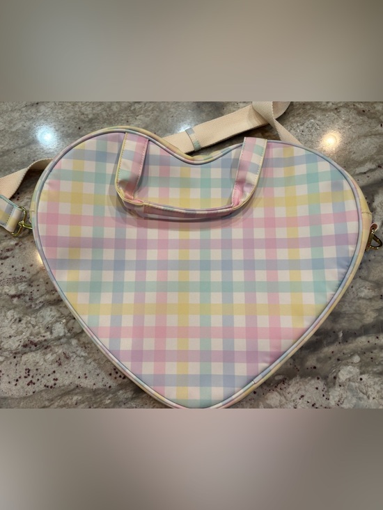 Stoney Clover Lane Handbags - Rainbow Gingham Heart Tote- New w Tags - unpatched - Stoney Clover Lane